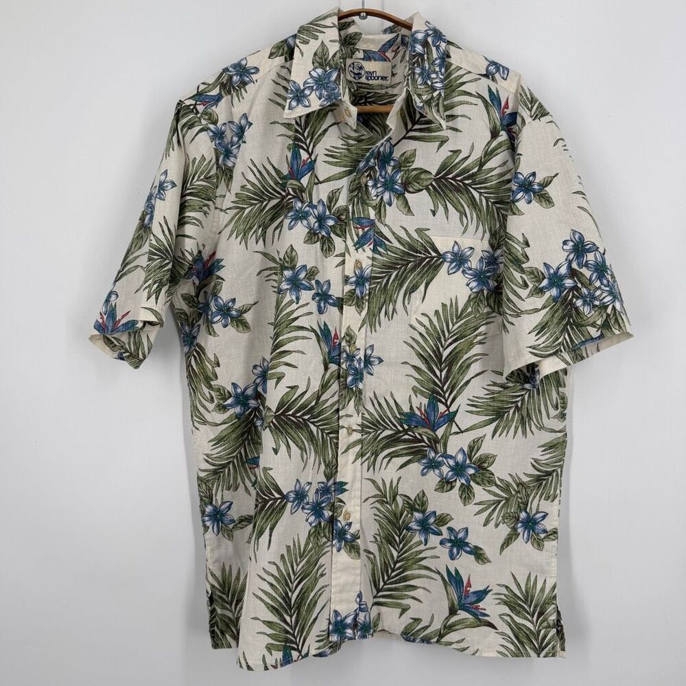 Reyn Spooner Multicolor Tropical Floral Short Sleeve Button Down Shirt Large